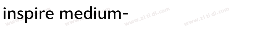 inspire medium字体转换